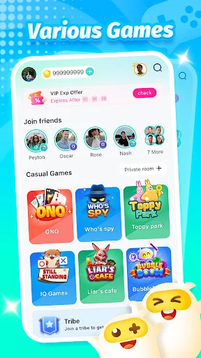 Gameplay screenshot 1 from TopTop : Games & Chat - Casual game